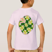 Yellow Frangipani Pattern T-Shirt (Rückseite)