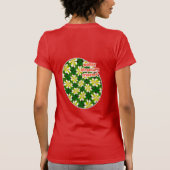 Yellow Frangipani Pattern T-Shirt (Rückseite)