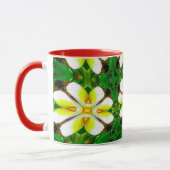 Yellow Frangipani Pattern Tasse (Links)