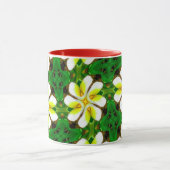 Yellow Frangipani Pattern Tasse (Zentrum)