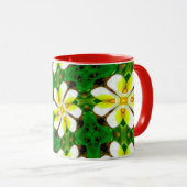 Yellow Frangipani Pattern Tasse (VorderseiteRechts)