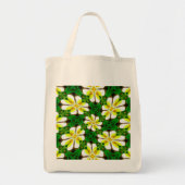 Yellow Frangipani Pattern Tragetasche (Vorne)