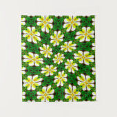 Yellow Frangipani Pattern Wandteppich (Vorderseite)