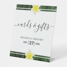 Yellow Frangipani Plumeria Wedding Cards & Gifts