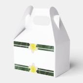 Yellow Frangipani Plumeria Wedding Geschenkschachtel (Rückseite)