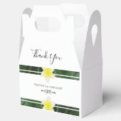 Yellow Frangipani Plumeria Wedding Geschenkschachtel (Geöffnet)