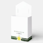 Yellow Frangipani Plumeria Wedding Geschenkschachtel (Geöffnet)