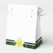 Yellow Frangipani Plumeria Wedding Geschenkschachtel (Rückseite)