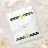 Yellow Frangipani Plumeria Wedding Geschenktütchen (Ausgeschnitten)