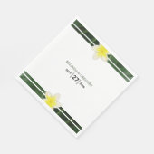 Yellow Frangipani Plumeria Wedding Serviette (Ecke)