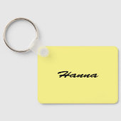 Yellow Frangipani Schlüsselanhänger (Rückseite)