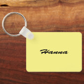 Yellow Frangipani Schlüsselanhänger (Rückseite)