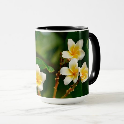 Yellow Frangipani Tasse (VorderseiteRechts)
