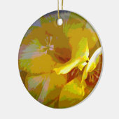 Yellow Freesia Digital Manipulation Ornament (Links)