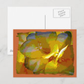 Yellow Freesia Digital Manipulation Postkarte (Vorne/Hinten)