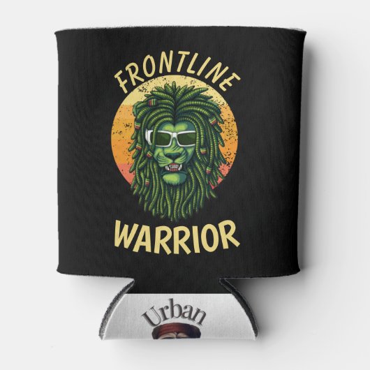 Yellow Frontline Warrior Dosenkühler (Vorderseite)