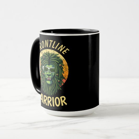 Yellow Frontline Warrior Tasse (Vorderseite Links)
