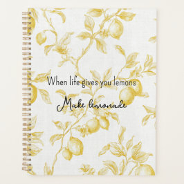 Yellow Fruit Lemons Make Lemonade Planer