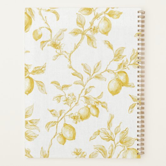 Yellow Fruit Lemons Make Lemonade Planer (Rückseite)