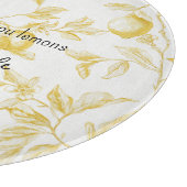 Yellow Fruit Lemons Make Lemonade Schneidebrett (Ecke)