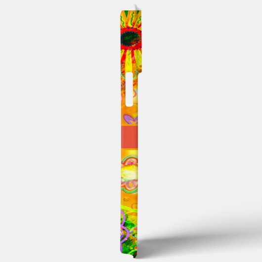 Yellow Fun Heart Blume personalisieren Case-Mate iPhone Hülle (Rückseite / Rechts)