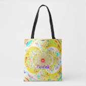 Yellow Funky Spiral Tasche (Vorderseite)