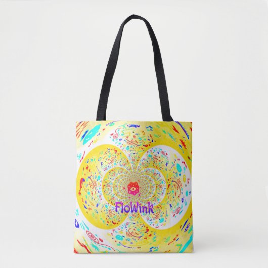 Yellow Funky Spiral Tasche (Vorderseite)