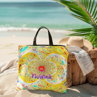 Yellow Funky Spiral Tasche