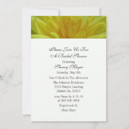 Yellow Garden Mum Dusche Einladungen