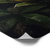 Yellow Gardenia Blume Art Print Poster (Ecke)