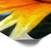 Yellow Gazania Poster (Ecke)