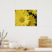 Yellow Gebera Daisies Poster (Küche)