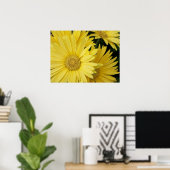 Yellow Gebera Daisies Poster (Heimbüro)