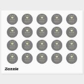 Yellow Geeky Glasses Chalkboard Wedding Stickers (Blatt)