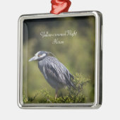 Yellow-gekrönter Nachtheron Ornament Aus Metall (Links)