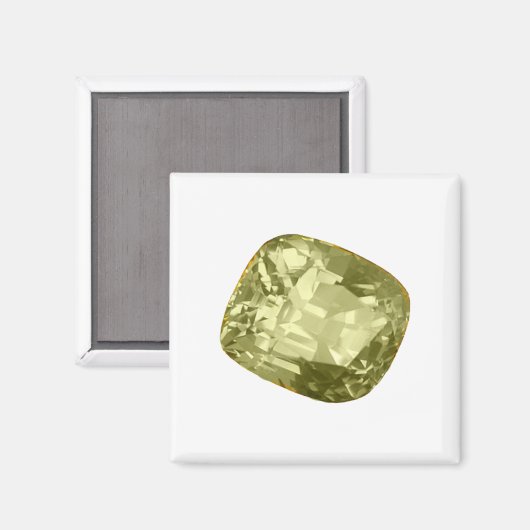 Yellow Gemstone Alexandrite Magnet (Vorderseite/Rückseite)
