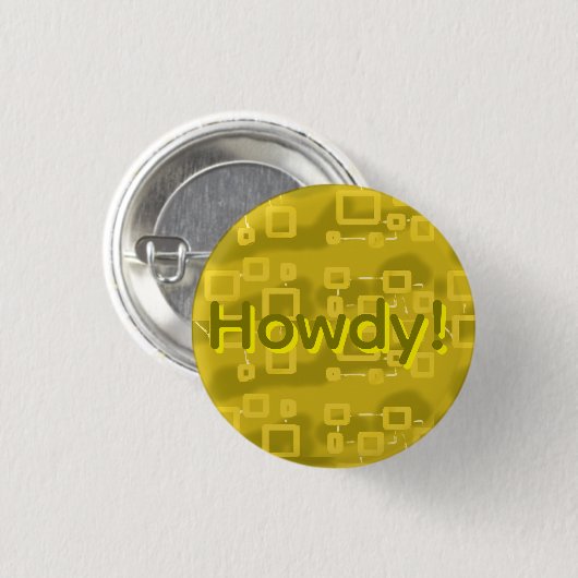 Yellow Geometric  Button (Vorne & Hinten)