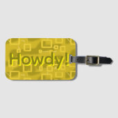 Yellow Geometric  Gepäckanhänger (Vorderseite (Horizontal))