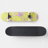 Yellow Geometric Halls Skateboard (Horizontal)