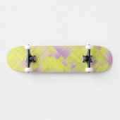 Yellow Geometric Halls Skateboard (Horizontal)