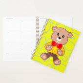 Yellow Geometric Teddy Bear Planer (Anzeige)