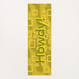 Yellow Geometric Yoga Mat Yogamatte
