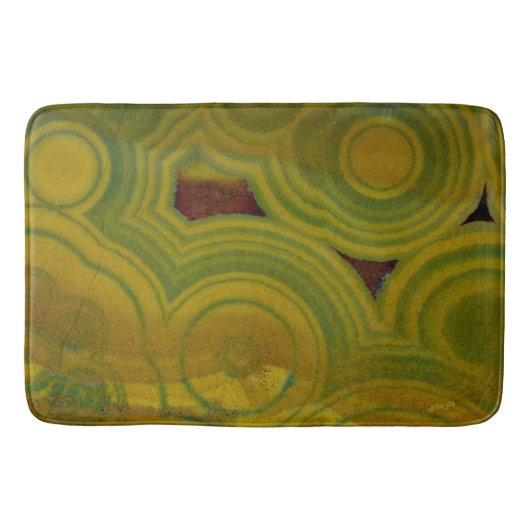 Yellow Gepunktet Ocean Jasper Badematte (Vorderseite)