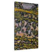 Yellow gepunktet Ocean Jasper Klemmbrett (Rechts)