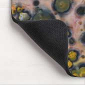Yellow gepunktet Ocean Jasper Mousepad (Ecke)
