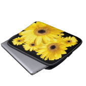Yellow Gerber Daisy Nah Up Fotografen Laptopschutzhülle (Vorne Knopf)