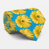 Yellow Gerbera Daisies Krawatte (Gerollt)