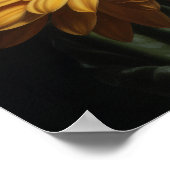 Yellow Gerbera Daisy Art Print Poster (Ecke)