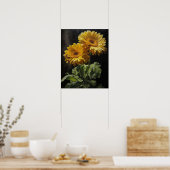 Yellow Gerbera Daisy Art Print Poster (Küche)