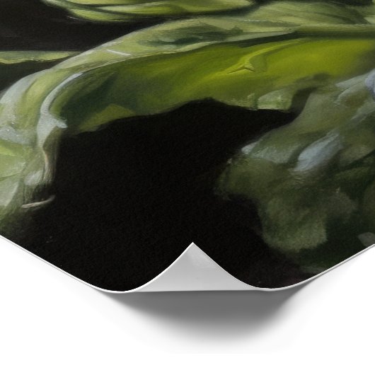 Yellow Gerbera Daisy Art Print Poster (Ecke)